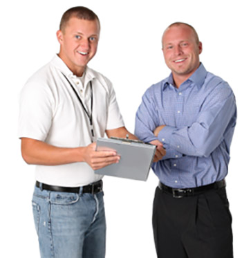 two certified Mist Away Mosquito Misting System installers